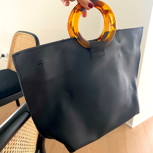 Primark Black handbag with strap - Picture 2 of 2